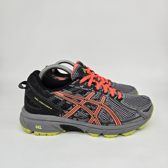 Asics GEL Venture 6 Gray Women's Trail Running Shoes Size 6 - Picture 3 of 8